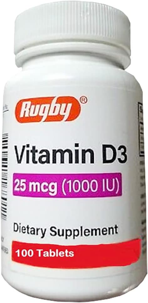 Vitamin D3 TB 25MG-25MCG 100CT Pack of 1...