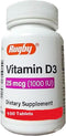 Vitamin D3 TB 25MG-25MCG 100CT Pack of 1...