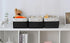 TheWarmHome Storage Bins for Shelves - 1 Pack 13.8x9.7x6.7 inch Storage Basket for Organizing for Closet Organizer Cubes Laundry Cloth Nursery (Wh...