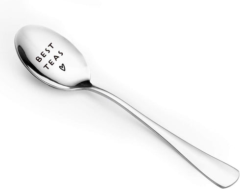 Best Friendship Spoon for Friends Women Girls Besties - Funny Best Teas Spoon Engraved for Tea Lovers - Cute Tea Spoon for Best Friend - Perfect f...