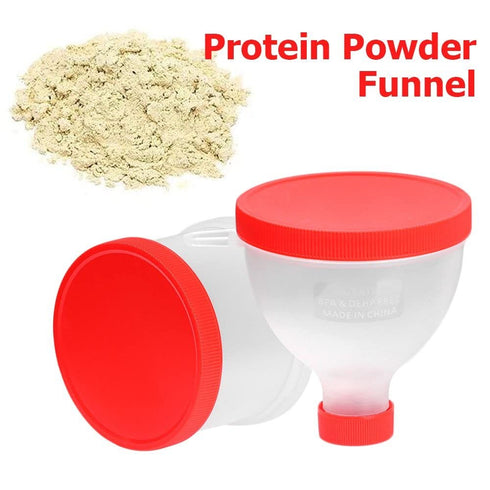 3PCS 200ML Portable Protein Powder Funnel Portable Fill Funnel Gym Partner for Water Bottle Fitness Protein Shaker Bottle Nutrition Storage Contai...