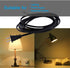 Replacement Power Cord Pigtail 18AWG 2 Prong 6FT Flat Shape 2 Wire Power Supply Cord Open End 110V Polarized Plug Black Cable 18 Gauge Open Wire 2...