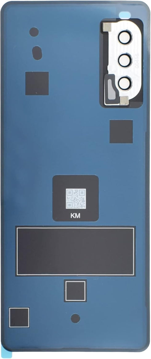 Pink Acrylic Glass Back Panel Cover Replacement for Sony Xperia 10 III with Pre-Install Adhesive Rear Camera Frame Rear Camera's Lens and Installa...