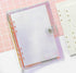 Index Tabs for A5/A6 6-Holes Cover Round Ring View Binder File Folder Loose Leaf Sheet Protectors Binder Cover Protector (Laser Cover, A5/21cm*15c...