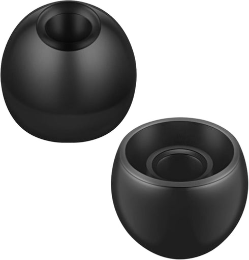 Ear Bud Replacement Pieces Silicone,8 Pairs of Soft Silicone Ear Tips in S/M/L Sizes, with 4mm Connector Hole, Designed to fit Most inear Headphon...