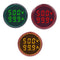 3pcs AC Current and Voltage Indicator with Two-Digit Display, 22mm Round Head LED Multi-Function Measuring Instrument Monitor Green red Yellow...