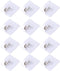 Wall Hooks for Hanging 33lb(Max),Heavy Duty Self Adhesive Hooks 12 Pack Transparent Waterproof Sticky Hooks for Keys Bathroom Shower Outdoor Kitch...