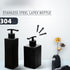 1Pc Matte Black Soap Dispenser, Stainless Steel Bathroom Hand Soap Pump Dispenser Refillable Countertop Lotion Bottle for Kitchen and Bathroom 12o...