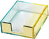 Acrylic Sticky Notes Dispenser Stylish Double Colors Memo Pads Holder Desk Organizer for 3×3 Inches Sticky Note Pads (DC-1)...