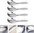 Hemoton Food Kitchen Gadget 4Pcs Rice Spoon Stainless Steel Rice Paddle Non Stick Rice Serving Spoon Rice Scooper Rice Spatula Cooking Spoon for H...
