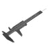 Plastic Vernier Caliper with Double Sided Scale High Accuracy 0.05mm Resolution 150mm for Eyebrow Stencil Makeup Student School Office Home(Black)...