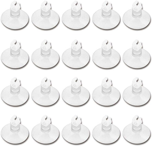 Aquarium Suction Cups 20pcs Clear Airline Tube Clips Holders Clamps 3/16 '' for Fish Tank Tubing...