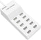 USB Charging Stations 50w10A 10 Ports Multiple Charging Block/Power USB Strip for iPhone Android Smartphone Tablet Smart Watch AirPods Samsung and...
