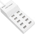 USB Charging Stations 50w10A 10 Ports Multiple Charging Block/Power USB Strip for iPhone Android Smartphone Tablet Smart Watch AirPods Samsung and...
