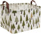 Rectangular Canvas Storage Bins,Waterproof Storage Basket,Collapsible Tree Organizer Bin with Handles for Clothes Storage,Book Bag (Tree)...