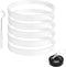 5 Pack Rubber Gaskets Replacement Seal White Ring for Nutri Ninja Blender Replacement for Ninja Auto iQ Pro Extractor CT680 BL456-30 BL480 BL681A ...