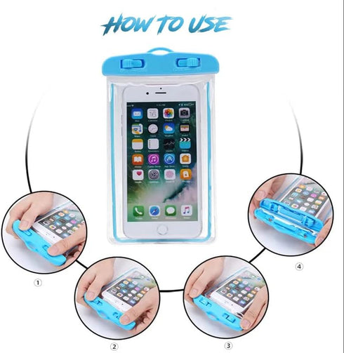 Waterproof Phone Case, Waterproof Phone Pouch for Smart Phone, Compitable with iPhone 14 13 12 11 Pro Max XS Plus, Samsung Galaxy, LG, Google Pixe...