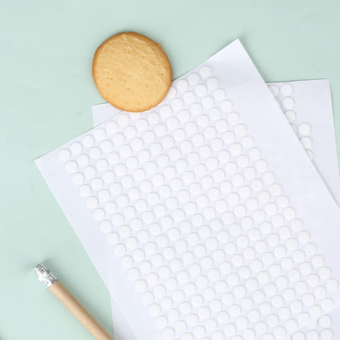 10 Sheets Double Sided Adhesive Dots, 2600pcs Strong Adhesive Transparent Dots Waterproof Dot Glue Stickers Traceless Round for DIY Craft Home Sup...