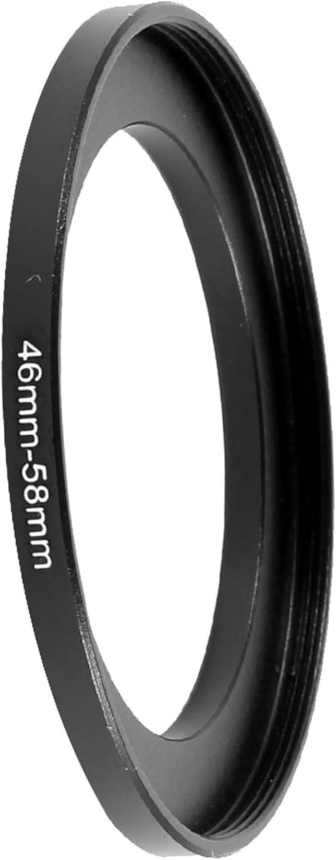 uxcell 46mm-58mm Filter Step Up Ring Adapter, Metal 46mm to 58mm Camera Lens Filter Stepping Rings Adapter Threaded Frame for Nikon Sony Olympus D...