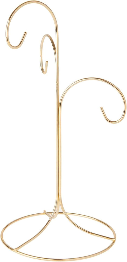 Bard's 3 Tiered Gold-Toned Ornament Stand, Tree, 10.75" H x 5.125" W x 5.125" D...