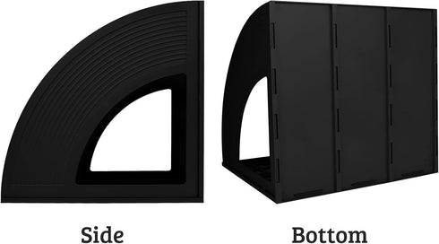 SAYEEC Magazine Holder Sturdy Binder Holder Desk File Sorter Plastic File Folder Organizer Stand Book Shelf Dividers Vertical Storage Rack Desktop...