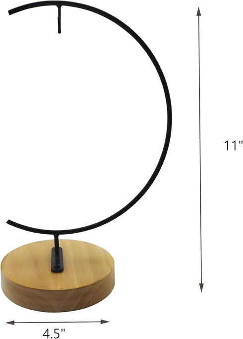 SGrace Ornament Display Stand Holder Home Wedding Decoration Rack for Hanging Glass Globe Air Plant Flower Pot Stand Iron Pothook Stand Terrarium ...