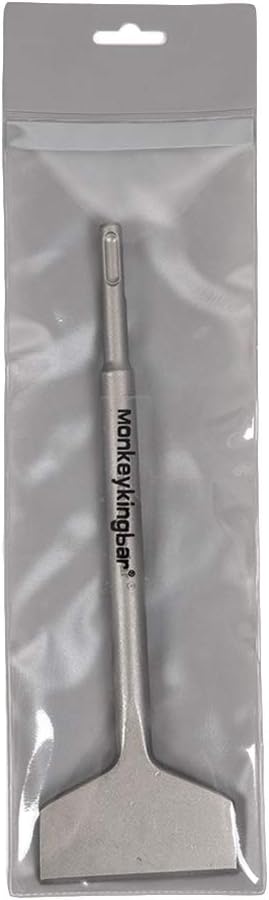 Monkey King Bar-3 IN Wide Sds Plus Floor Scraper-Sds plus bits-10"x3" Sharpened Tile and Sds Tile Chisel for Floor and Wall Tile Concrete Mortar T...