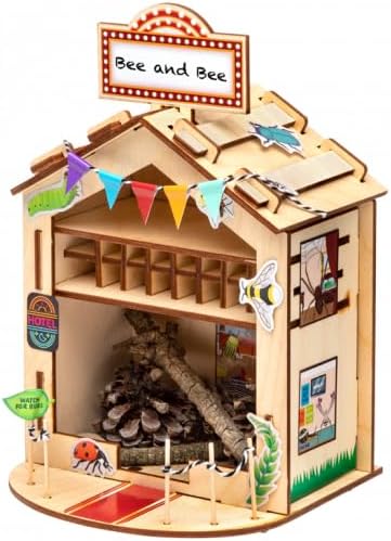 PlayMonster Craft-Tastic — Make A Bug Hotel — DIY Nature Craft Kit — No Tools Needed — Decorate Your Hotel with Stickers — Ages 4+ with Help...