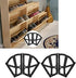 4Pcs/Set Shoes Drawer Hinge Home Furniture Cabinet Hinge Flip Plate Frame Turning Rack Accessory Household Shoe Organizer for Bedroom Living Room...