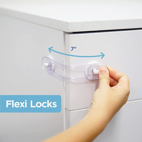Perma Baby & Child Adhesive Safety Locks, 20 Count, Clear/White...