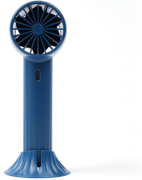 Mr. Young Portable Handheld Fan - Quiet, 3-Speed Adjustable, Turbo Design, USB-C Rechargeable, Pocket-Sized with Desktop Stand, 10+ Hours Battery ...