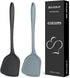 2 Pcs Silicone Wok Spatulas, Non-Stick BPA Free High Heat Resistant Handy Kitchen Utensils for Cooking, Baking, Flipping Eggs, Pancake, Burgers?Bl...