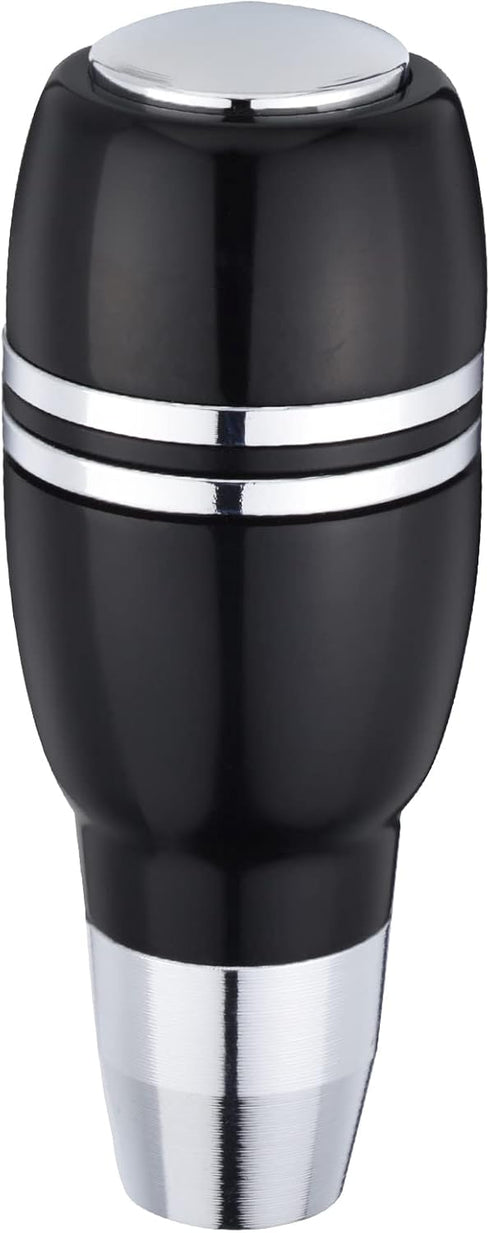 Arenbel 4" Automatic Push Button Gear Shift Knob Polished Aluminum Car Lever Stick Shifter Handle Fit Most Auto Transmission Vehicles, Black...