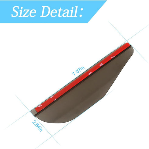 2PCS Car Rear View Mirror Rain Eyebrows, Rainproof Auto Side Mirror Guard, Waterproof PVC Vehicle Rearview Mirror Rain Visor Smoke Cover, Car Acce...