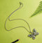 Fashion Rhinestone Butterfly Alloy Necklaces Pendant Personality Sweater Chain for Women...