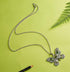 Fashion Rhinestone Butterfly Alloy Necklaces Pendant Personality Sweater Chain for Women...