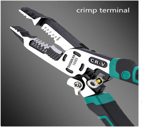 szhdxsy, 10-in-1 Wire Stripper Tool, Wire breaking pliers? Cable cutters, Multi-functional pointed-nose pliers for cable stripping, cutting and te...