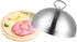 HEMOTON Cheese Melting Dome Stainless Steel Steam Basting Cover Heavy Duty Anti Oil Splashing Food Cover Dish Lid for Griddle Grill Restaurant Hom...