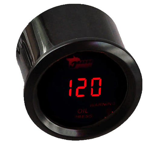 ESUPPORT Car 2" 52mm Digital Oil Press Pressure Gauge Red LED...