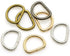 200 Pieces Metal D Ring Buckles D-Ring Loop Clasp Hook for Hardware Bags Ring Hand DIY Accessories...