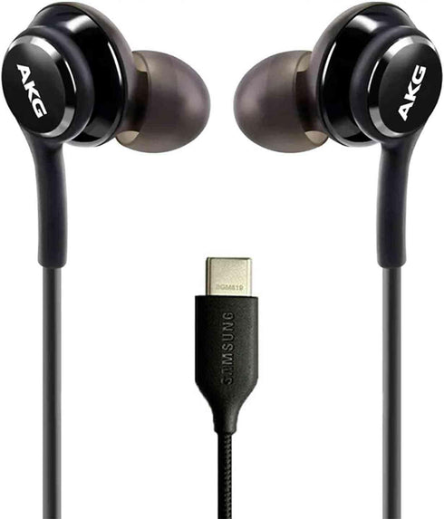 UrbanX OEM 2021 Type-C Stereo Headphones for Samsung Galaxy Z Flip3 5G Braided Cable - with Microphone - Black - USB-C Connector (US Version)...