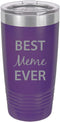 Best Meme Ever Stainless Steel Engraved Insulated Tumbler 20 Oz Travel Coffee Mug, Purple...