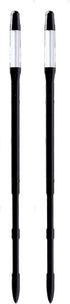 Aquameter - Large - Black - Bundle of 2 - Leave-in Soil Moisture Meter for Potted Plants - Plant Water Sensor - Refillable...