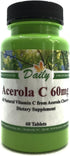 Daily Manufacturing Acerola C (Vitamin C from Acerola Cherries) 60 Chewable Tablets...