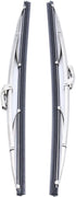 1 Pair SHLPDFM 12" Polished Stainless Steel Front Windshield Wiper Blades worked with the curved arms and the straight arms...