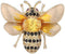 Rhinestone Bee Brooch Pin for Women Girls Fashion Cute Yellow Black Crystal Honeybee Bumblebee Animal Insect Brooches Lapel Pins Dainty Dress Acce...