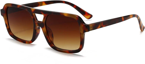 AIEYEZO Retro Square Sunglasses for Women Men Trendy Rectangle Aviator Sun Glasses Vintage 70s Shades...