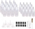 24pcs(12pcs 30ml; 12pcs 60ml) Plastic Squeeze Bottles with Twist Cap Cookie Decorating Supplies, Cookie Supplies Writer Bottles Food Coloring and ...
