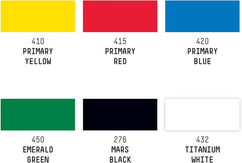 Liquitex Professional Acrylic Gouache Paint, 6 x 22ml (0.74-oz), Primaries Set...