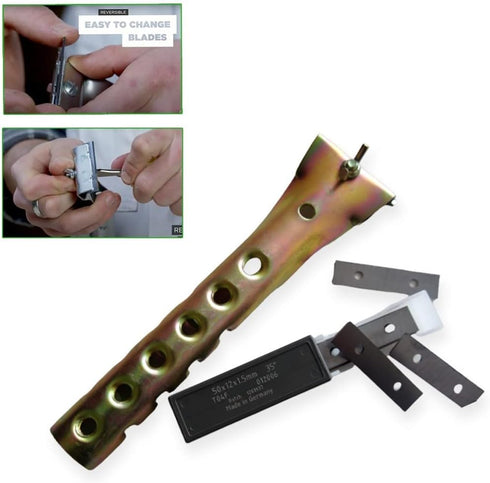Heavy Duty 2 inch Carbide Razor Blade Paint Scraper Spealloy Decorative Painting Tool for Scraping Paint, Varnish, Wood Floor, Glue....